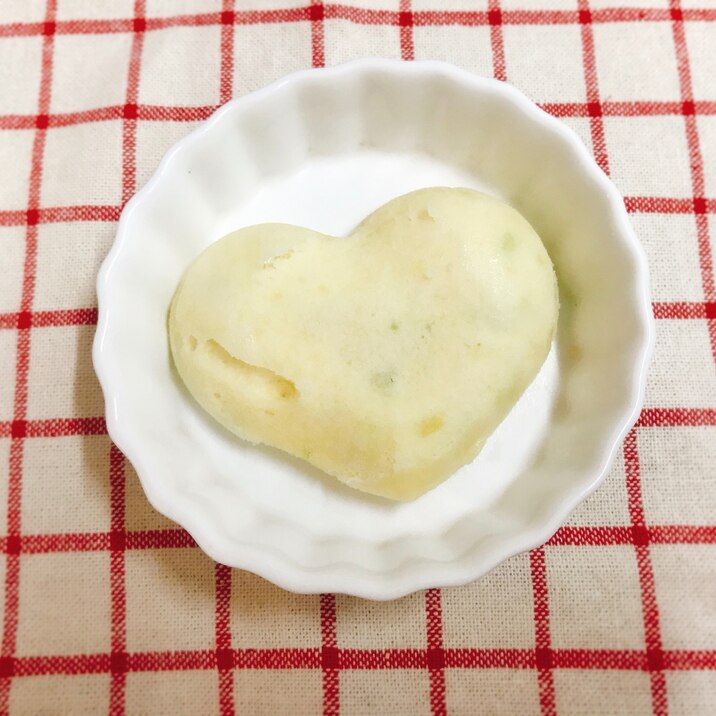 【離乳食後期】さつまいもと枝豆の蒸しパン